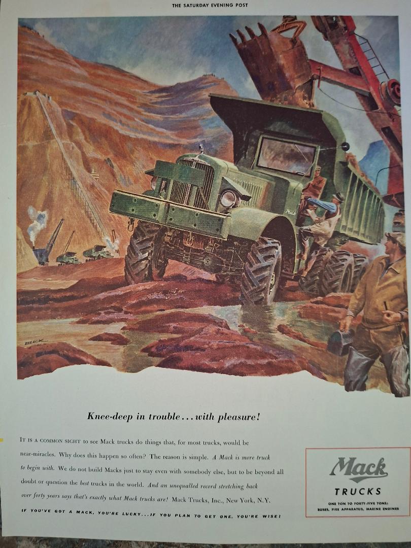 Vintage 1942 Mack Truck Advertisement
