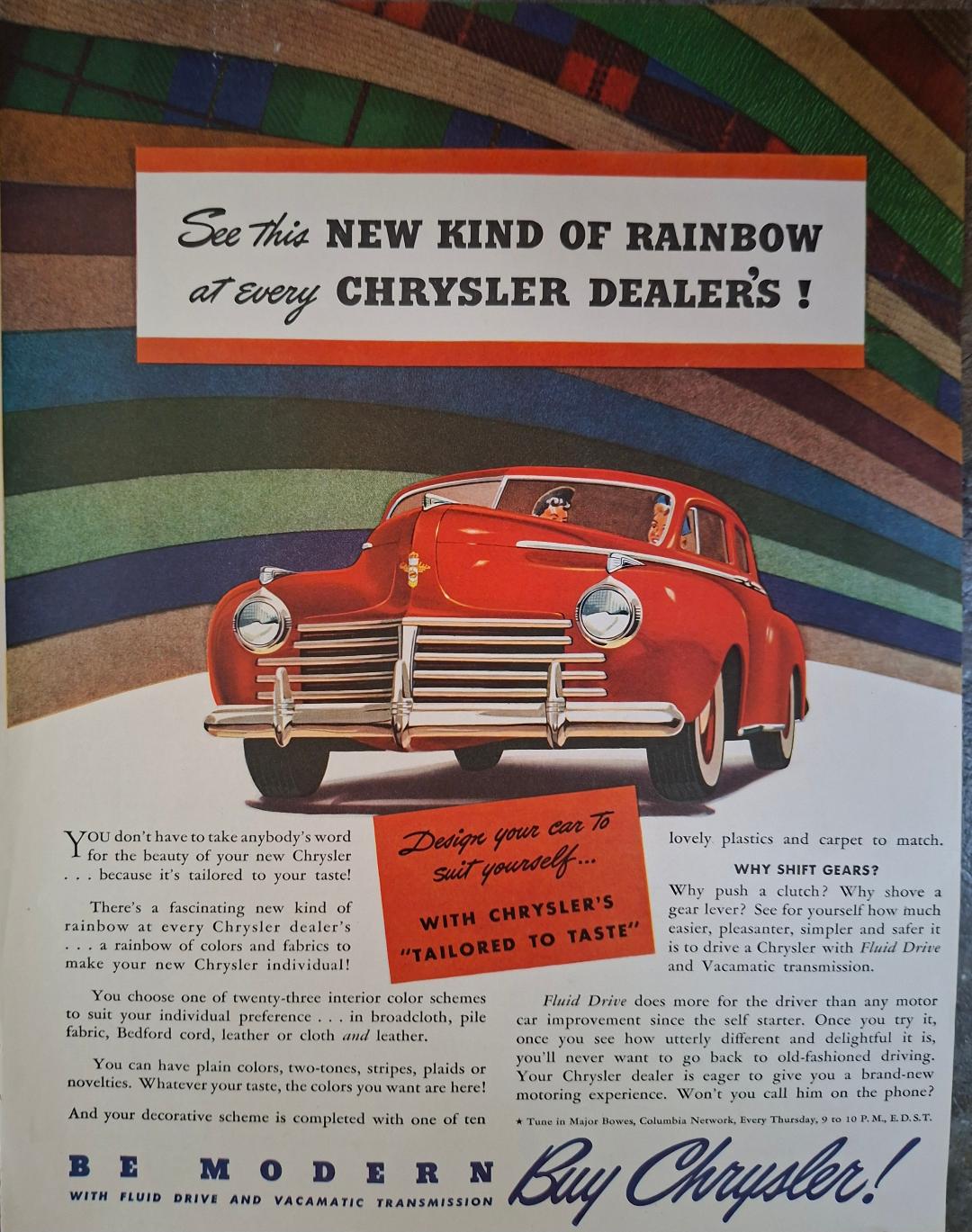 Vintage 1941 Chrysler Advertisement
