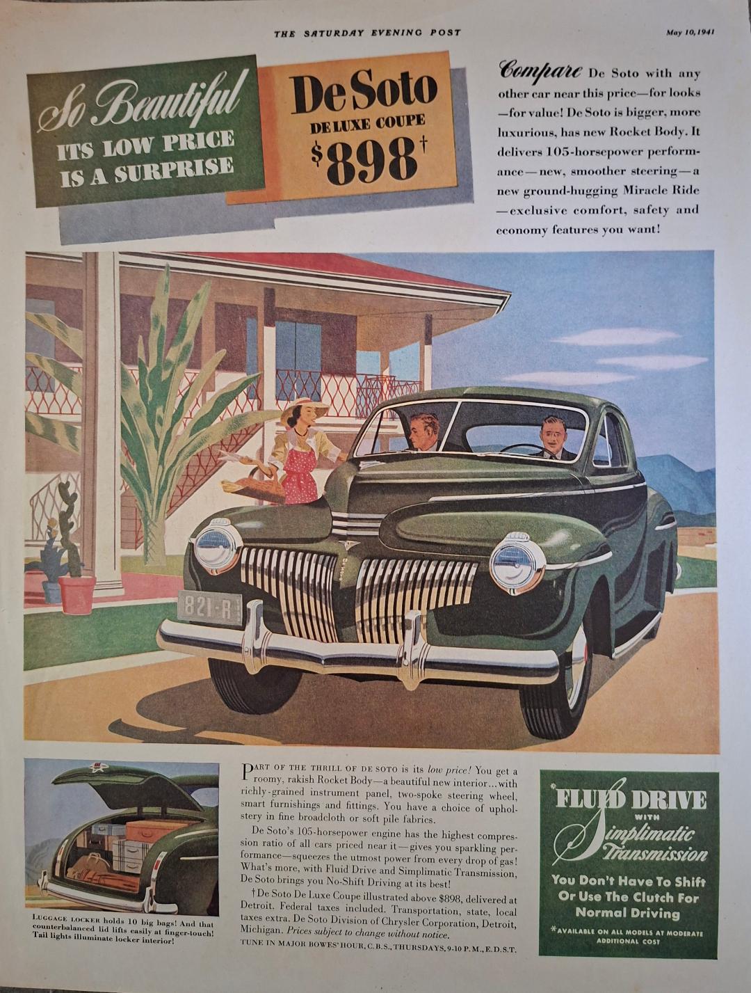 1941 De Soto Advertisement