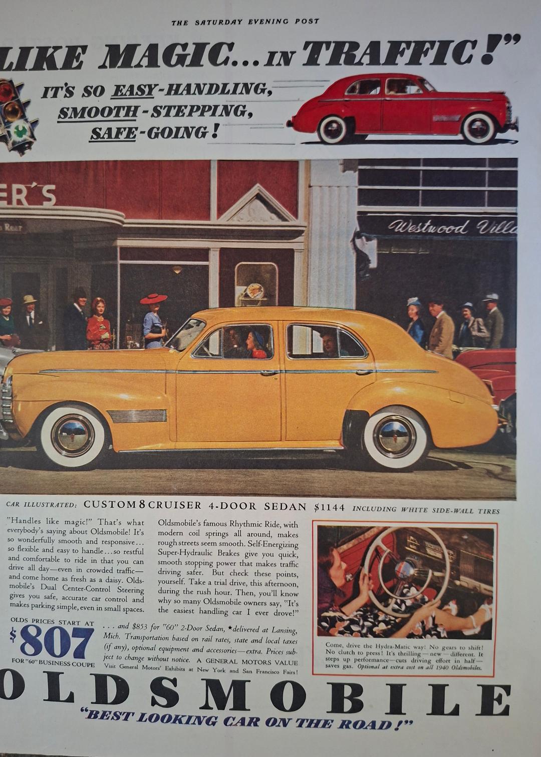 1940 Oldsmobile Advertisement